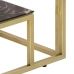 Mesa consola acero inoxidable dorado y vidrio templado