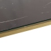 Mesa consola acero inoxidable dorado y vidrio templado
