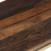 Mesa consola acero inoxidable madera maciza traviesa dorado
