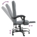 Silla de oficina reclinable de tela gris claro