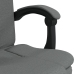 Silla de oficina reclinable de tela gris oscuro