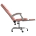 Silla de oficina reclinable cuero sintético rosa