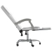 Silla de oficina reclinable cuero sintético blanco