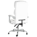 Silla de oficina reclinable cuero sintético blanco