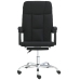 Silla de oficina reclinable cuero sintético negro