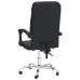 Silla de oficina reclinable cuero sintético negro