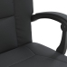 Silla de oficina reclinable cuero sintético negro