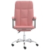 Silla de oficina reclinable cuero sintético rosa