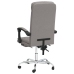 Silla de oficina reclinable de tela gris taupé