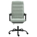 Silla de oficina reclinable de terciopelo gris claro