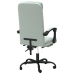 Silla de oficina reclinable de terciopelo gris claro