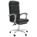 Silla de oficina reclinable cuero sintético negro