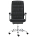 Silla de oficina reclinable cuero sintético negro