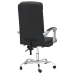 Silla de oficina reclinable cuero sintético negro