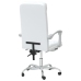 Silla de oficina reclinable cuero sintético blanco