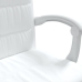 Silla de oficina reclinable cuero sintético blanco