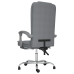 Silla de oficina reclinable con masaje de tela gris claro