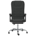 Silla de oficina reclinable con masaje terciopelo negro