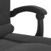 Silla de oficina reclinable con masaje terciopelo negro