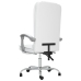 Silla de oficina reclinable masaje cuero sintético blanco