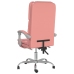 Silla de oficina reclinable masaje cuero sintético rosa