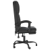 Silla de oficina reclinable masaje cuero sintético negro