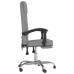 Silla de oficina reclinable de tela gris claro