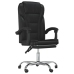 Silla de oficina reclinable cuero sintético negro