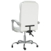 Silla de oficina reclinable cuero sintético blanco