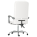 Silla de oficina reclinable masaje cuero sintético blanco