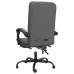 Silla de oficina reclinable de tela gris oscuro