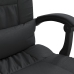 Silla de oficina reclinable cuero sintético negro