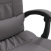 Silla de oficina reclinable cuero sintético gris