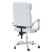 Silla de oficina reclinable cuero sintético blanco