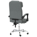 Silla de oficina reclinable con masaje de tela gris oscuro