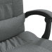 Silla de oficina reclinable con masaje de tela gris oscuro