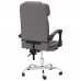 Silla de oficina reclinable masaje cuero sintético gris