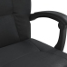 Silla de oficina reclinable cuero sintético negro