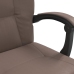 Silla de oficina reclinable cuero sintético marrón