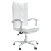 Silla de oficina reclinable cuero sintético blanco