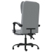 Silla de oficina reclinable tela gris claro