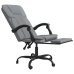 Silla de oficina reclinable tela gris claro