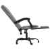 Silla de oficina reclinable tela gris claro