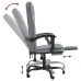 Silla de oficina reclinable tela gris claro