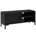 Mueble para TV madera maciza de pino negro 90x30x40 cm