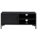 Mueble para TV madera maciza de pino negro 90x30x40 cm