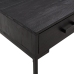 Mesa de centro madera maciza de pino negro 90x50x35 cm