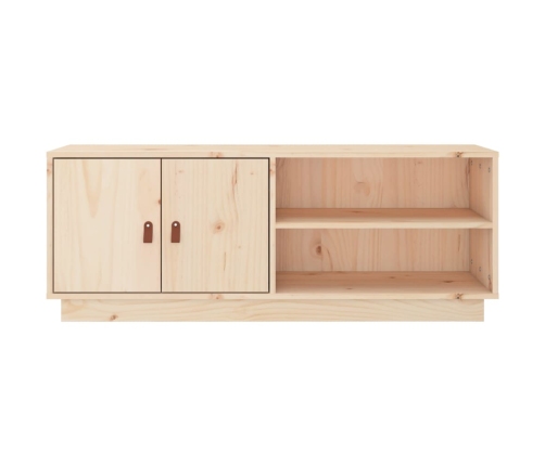 Mueble de TV de madera maciza de pino 105x34x40 cm