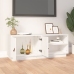 vidaXL Mueble de TV de madera maciza de pino blanco 105x34x40 cm