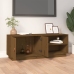 Mueble de TV madera maciza de pino marrón miel 105x34x40 cm